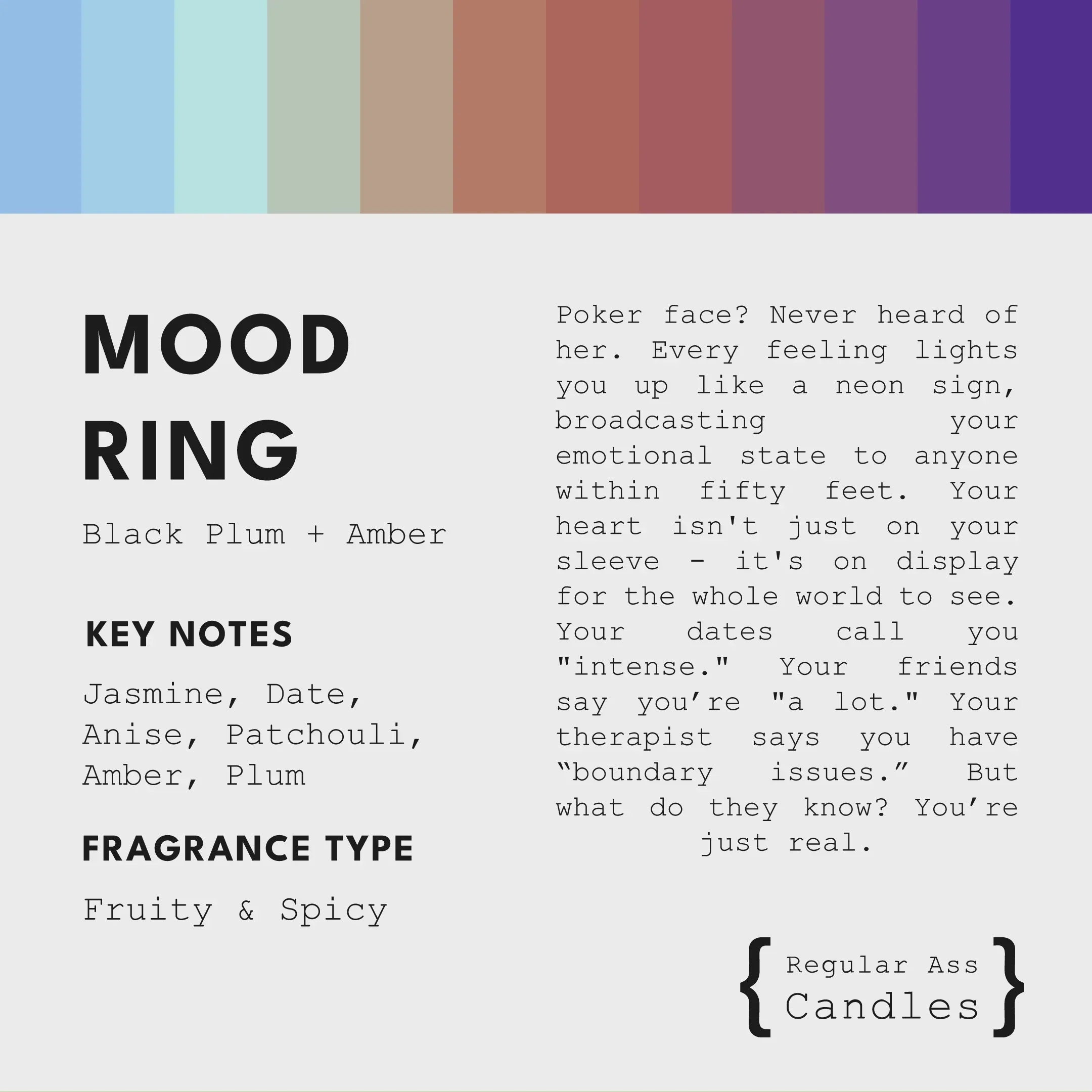 Mood Ring, Black Plum + Amber 11oz Candle - BIG FRENCHIES