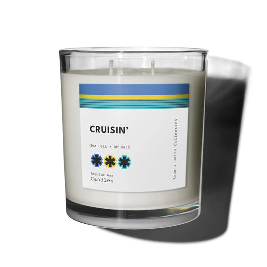 Cruisin', Sea Salt + Rhubarb 11oz Candle - BIG FRENCHIES