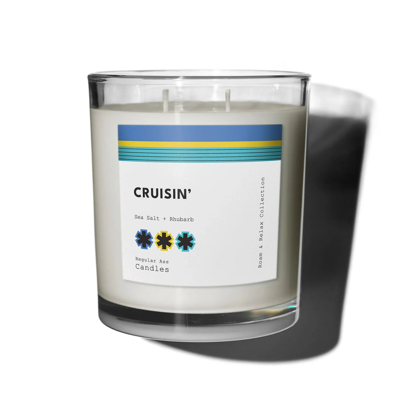 Cruisin', Sea Salt + Rhubarb 11oz Candle - BIG FRENCHIES