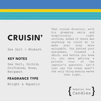 Cruisin', Sea Salt + Rhubarb 11oz Candle - BIG FRENCHIES