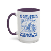 Racing from Grading Papers Mug - BIG FRENCHIES
