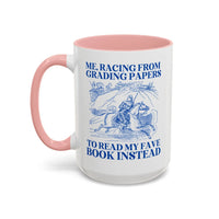 Racing from Grading Papers Mug - BIG FRENCHIES