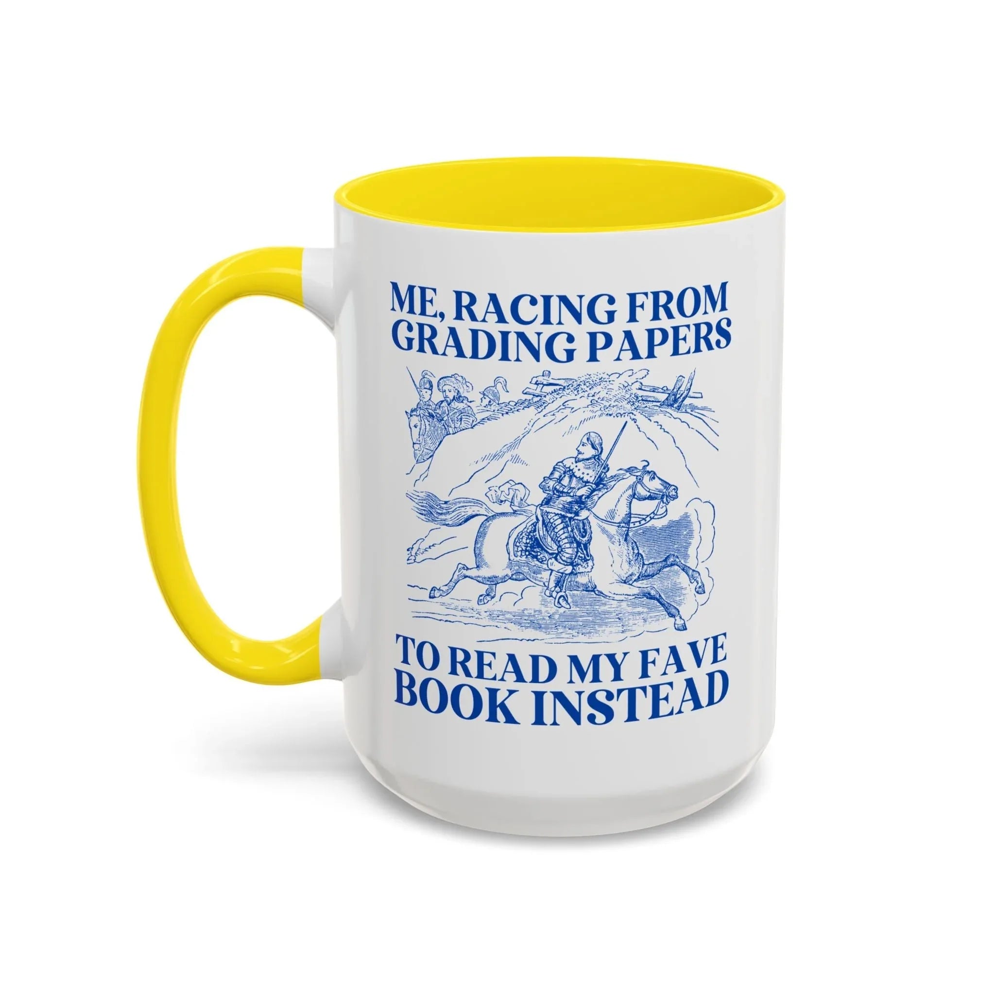 Racing from Grading Papers Mug - BIG FRENCHIES