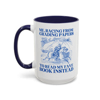 Racing from Grading Papers Mug - BIG FRENCHIES
