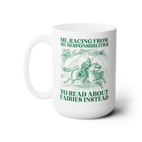 Racing to Read About Fairies Coffee Mug - BIG FRENCHIES