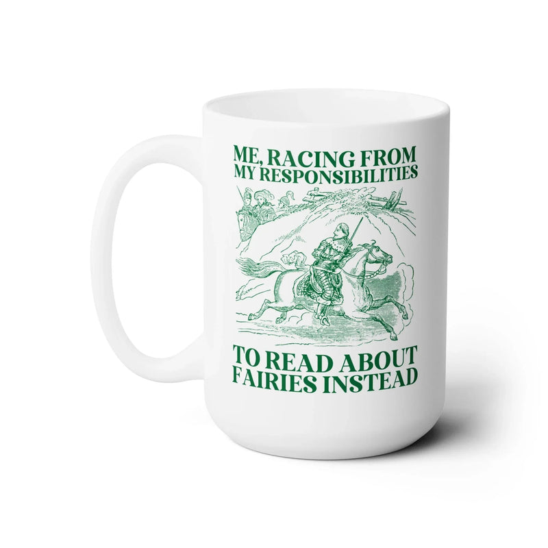 Racing to Read About Fairies Coffee Mug - BIG FRENCHIES