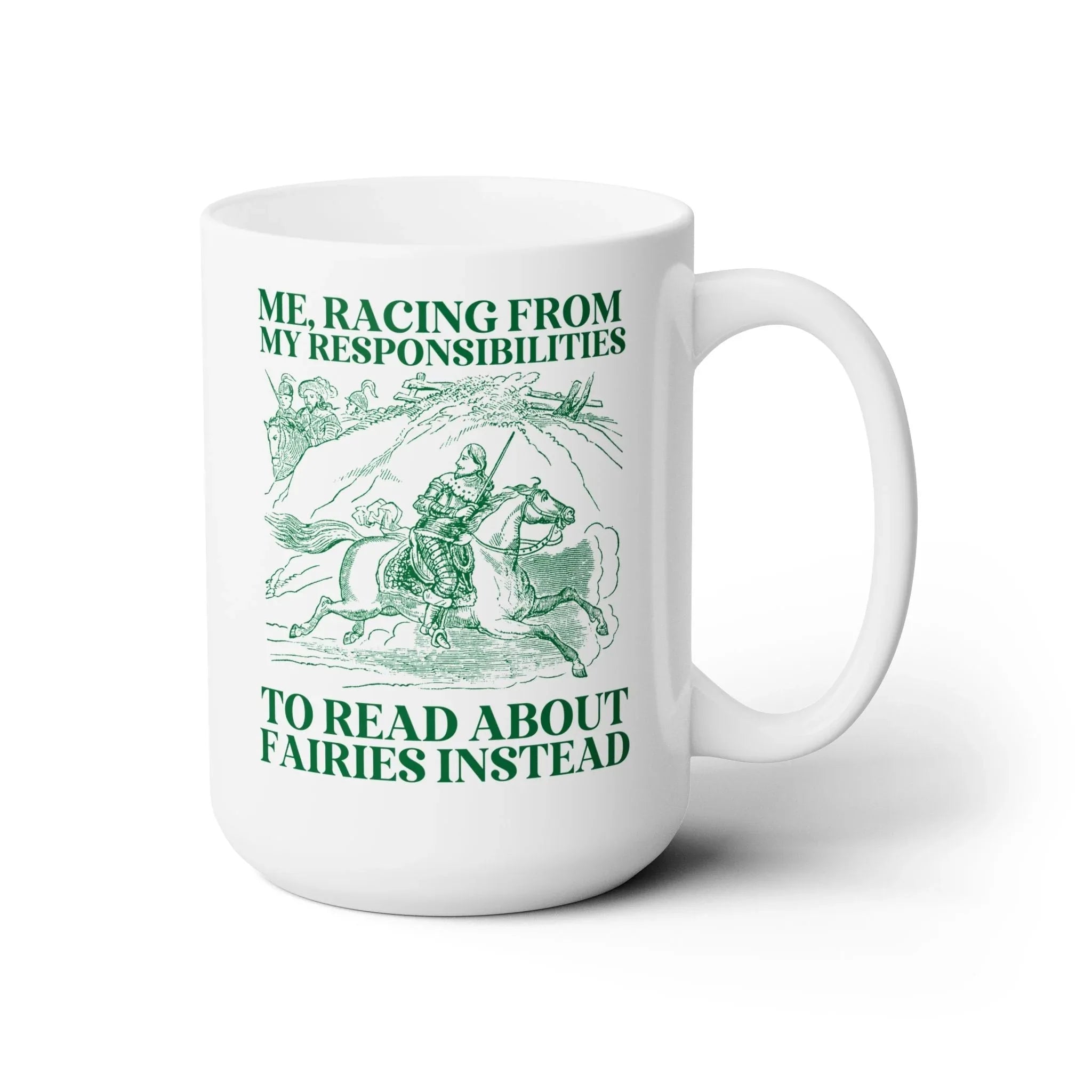 Racing to Read About Fairies Coffee Mug - BIG FRENCHIES