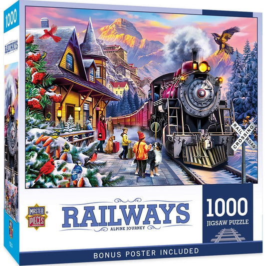 Railways - Alpine Journey 1000 Piece Jigsaw Puzzle | Masterpieces Puzzles - BIG FRENCHIES