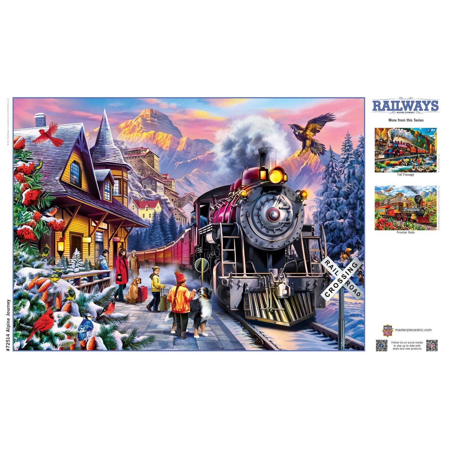 Railways - Alpine Journey 1000 Piece Jigsaw Puzzle | Masterpieces Puzzles - BIG FRENCHIES