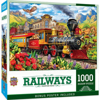 Railways Frontier Rails 1000 Piece Jigsaw Puzzle by Masterpieces - BIG FRENCHIES