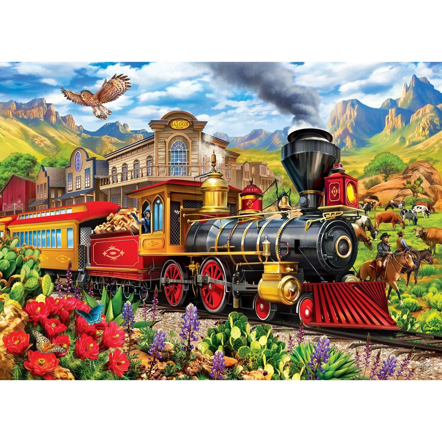 Railways Frontier Rails 1000 Piece Jigsaw Puzzle by Masterpieces - BIG FRENCHIES