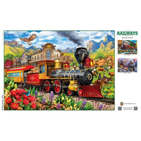 Railways Frontier Rails 1000 Piece Jigsaw Puzzle by Masterpieces - BIG FRENCHIES