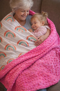 Colorful Creations Minky Blanket - BIG FRENCHIES