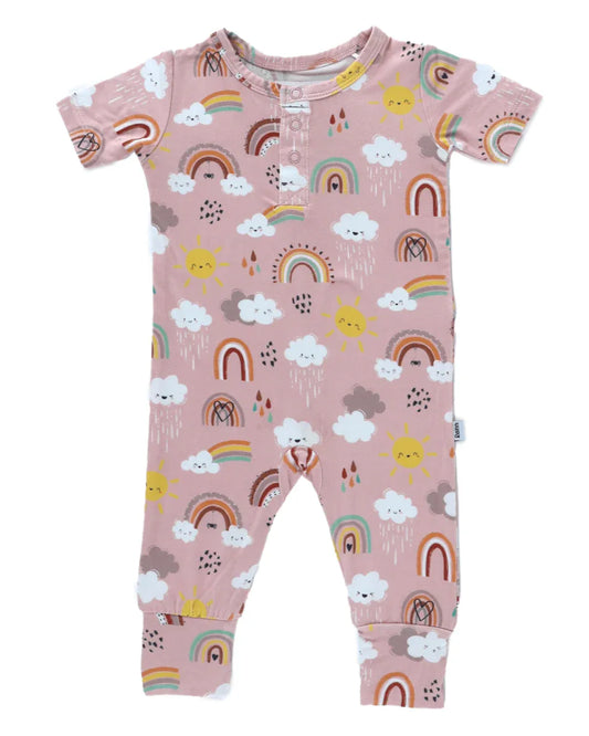 Bamboo Pull Up Romper - Rainnbow - BIG FRENCHIES
