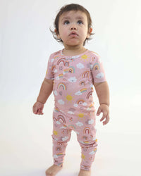 Bamboo Pull Up Romper - Rainnbow - BIG FRENCHIES