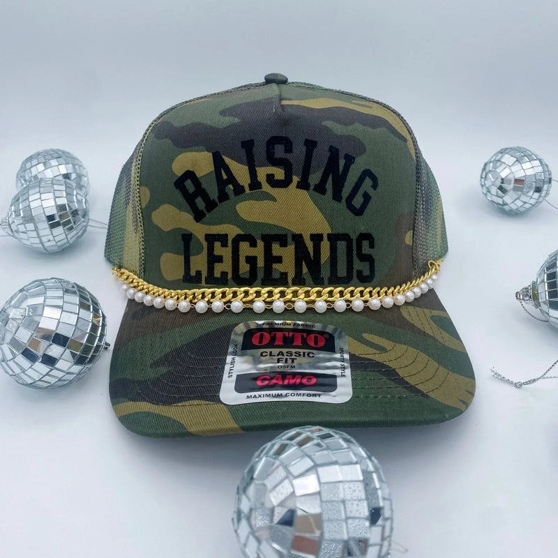 Raising Legends Camo- Trucker Hat - BIG FRENCHIES