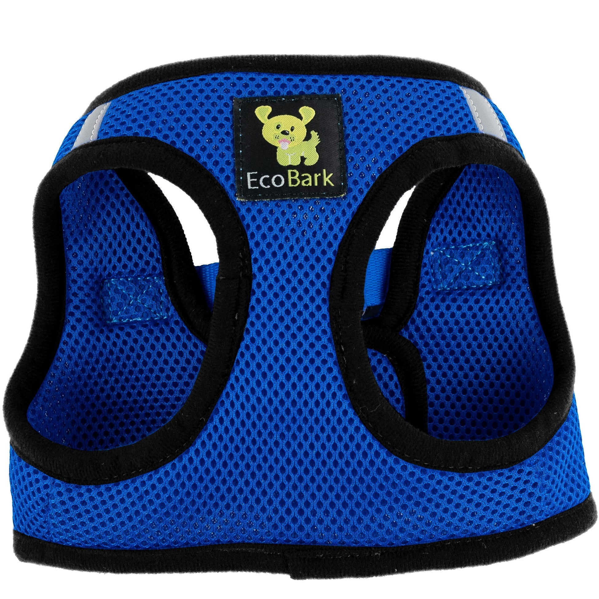 EcoBark Royal Blue Step In Dog Harness - Rapid Fastener Reflective Soft Mesh Vest Halter for XXXS to Small Dogs and Puppies - BIG FRENCHIES
