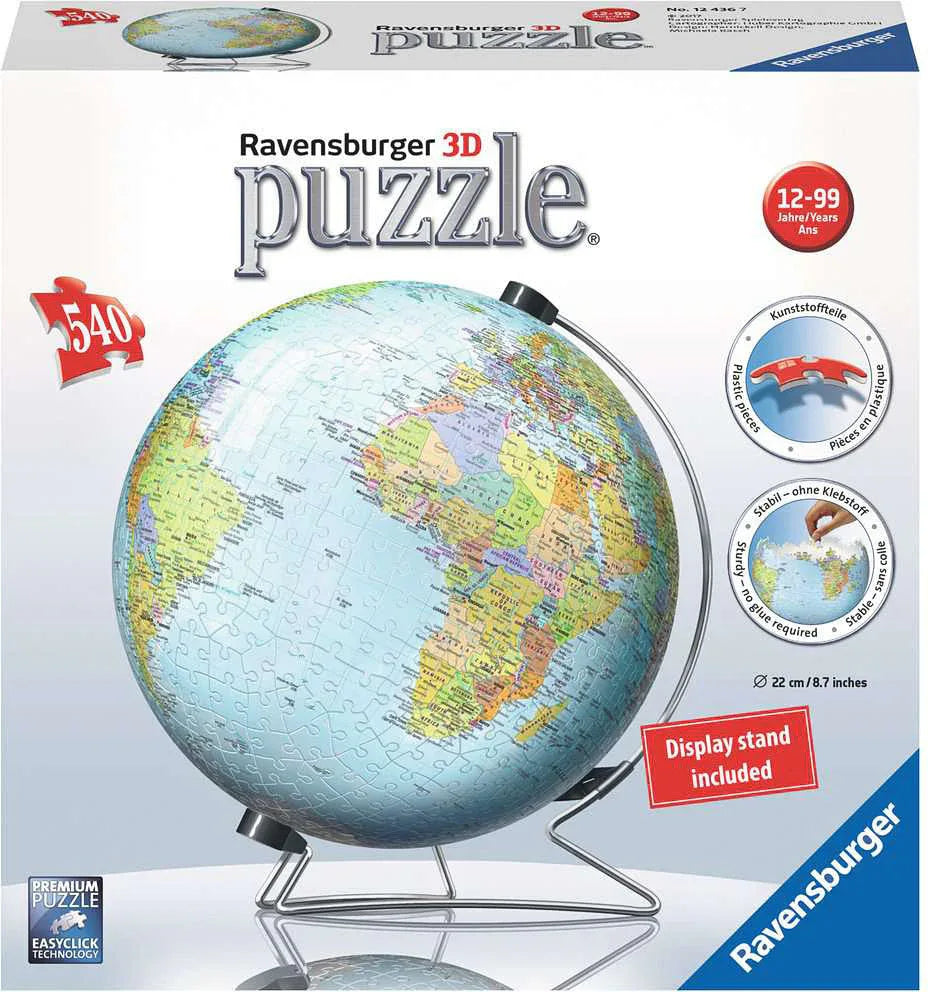 The Earth 3D 540 pc Puzzle - BIG FRENCHIES