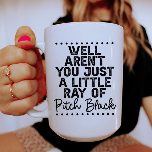 Ray Of Pitch Black Ceramic Mug 15 oz - BIG FRENCHIES