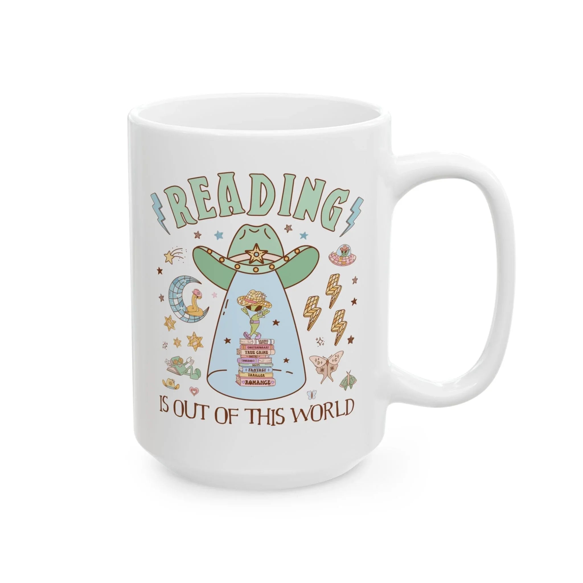 Reading is Out of This World: Funny Bookish Alien Mug - BIG FRENCHIES