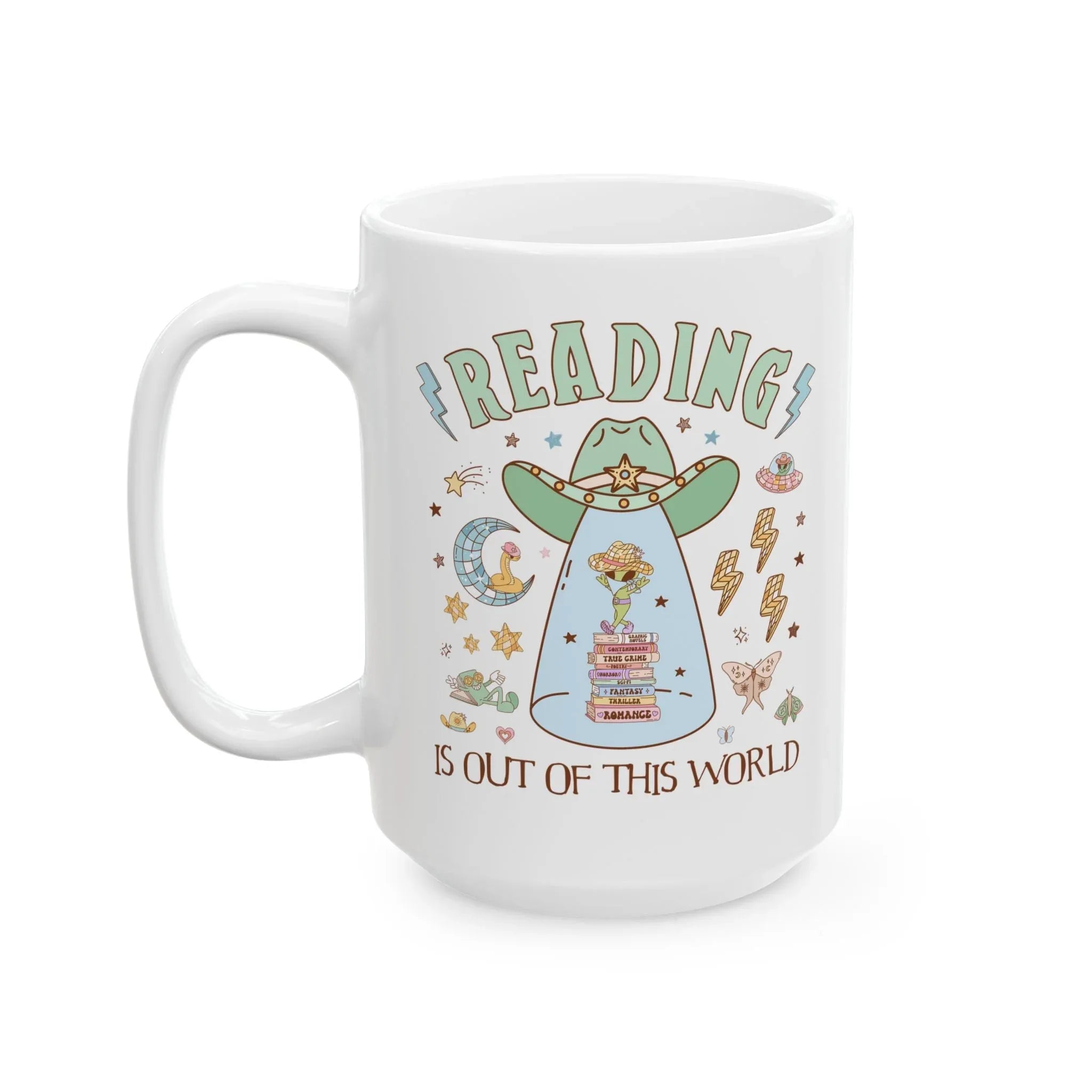 Reading is Out of This World: Funny Bookish Alien Mug - BIG FRENCHIES