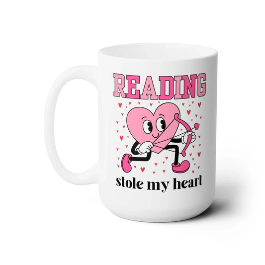 Reading Stole My Heart: Bookish Valentine's Day Mug - BIG FRENCHIES