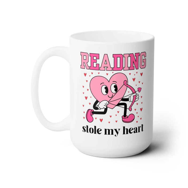 Reading Stole My Heart: Bookish Valentine's Day Mug - BIG FRENCHIES
