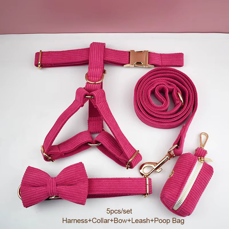 Personalized Red Corduroy Classic Set