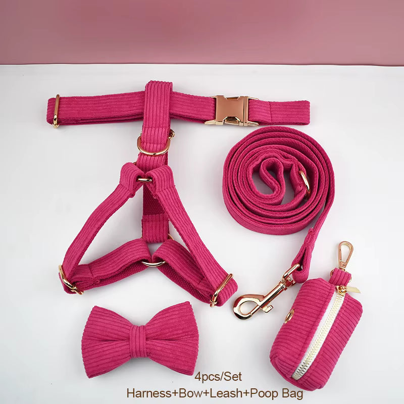 Personalized Red Corduroy Classic Set
