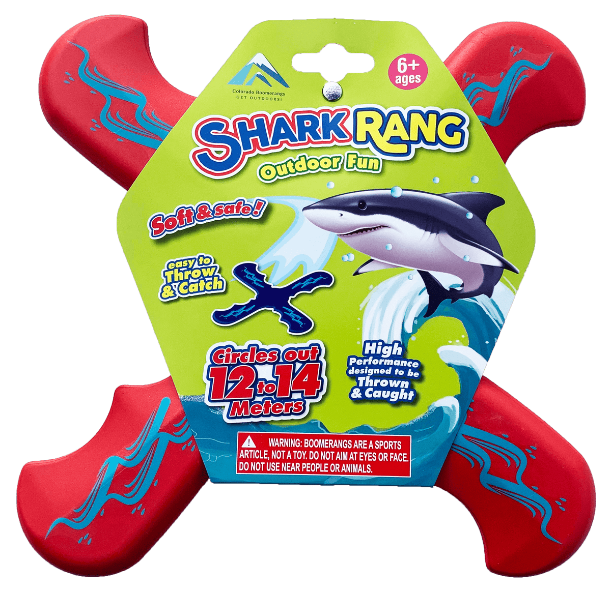Shark Rang Boomerangs - Retail Boomerang Pack - Soft and Safe boomerangs for kids-Boomerangs-BIG FRENCHIES-Boomerangs.com