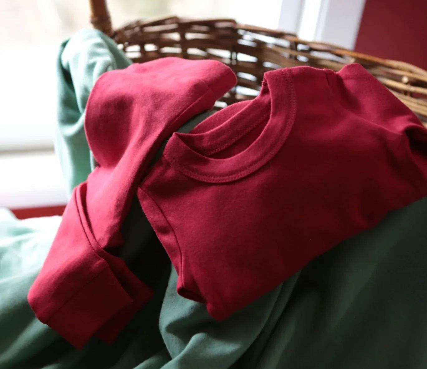 baby pajamas | scarlet red - BIG FRENCHIES