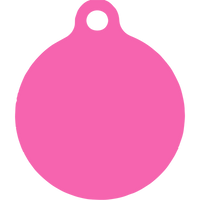 Red Hearts HD Dog ID Tag