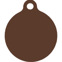 Red Kilt Plaid HD Dog ID Tag