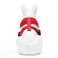 EcoBark Chery Red Dog Harness - Over-the-Head Soft Mesh Dog Vest Halter for Small to Medium Dogs and Puppies - BIG FRENCHIES