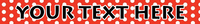 Personalized New Red Polka Dot Dog Collar