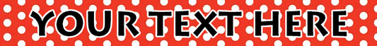 Personalized New Red Polka Dot Dog Collar