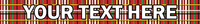 Personalized Tartan Plaid Red Dog Collar