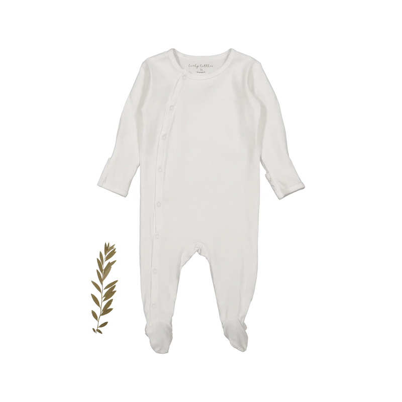 The Snap Romper - White - BIG FRENCHIES