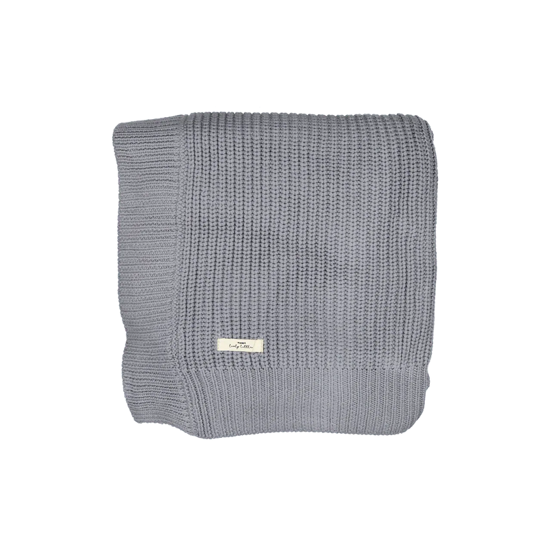 The Chunky Knit Blanket - Slate - BIG FRENCHIES