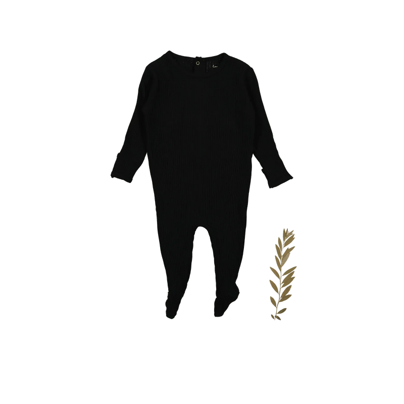 The Romper - Black Ribbed - BIG FRENCHIES