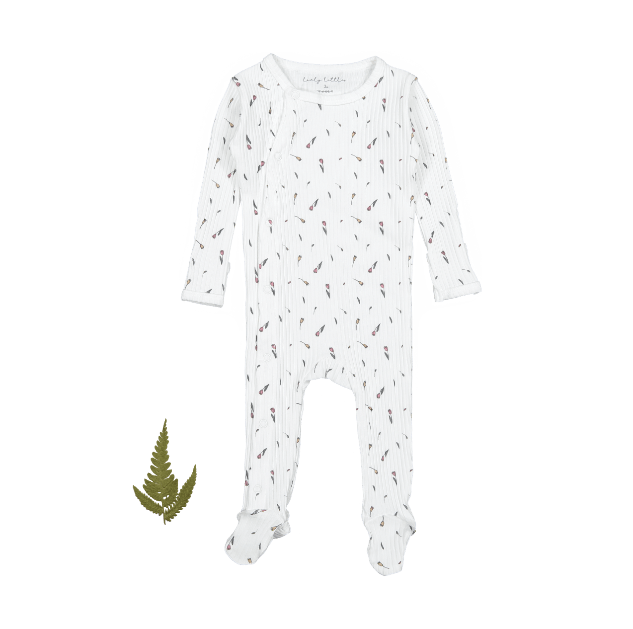 The Printed Snap Romper - Tulip