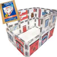 Fire Station: Reusable Decals for Magnetic Tiles