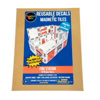 Fire Station: Reusable Decals for Magnetic Tiles