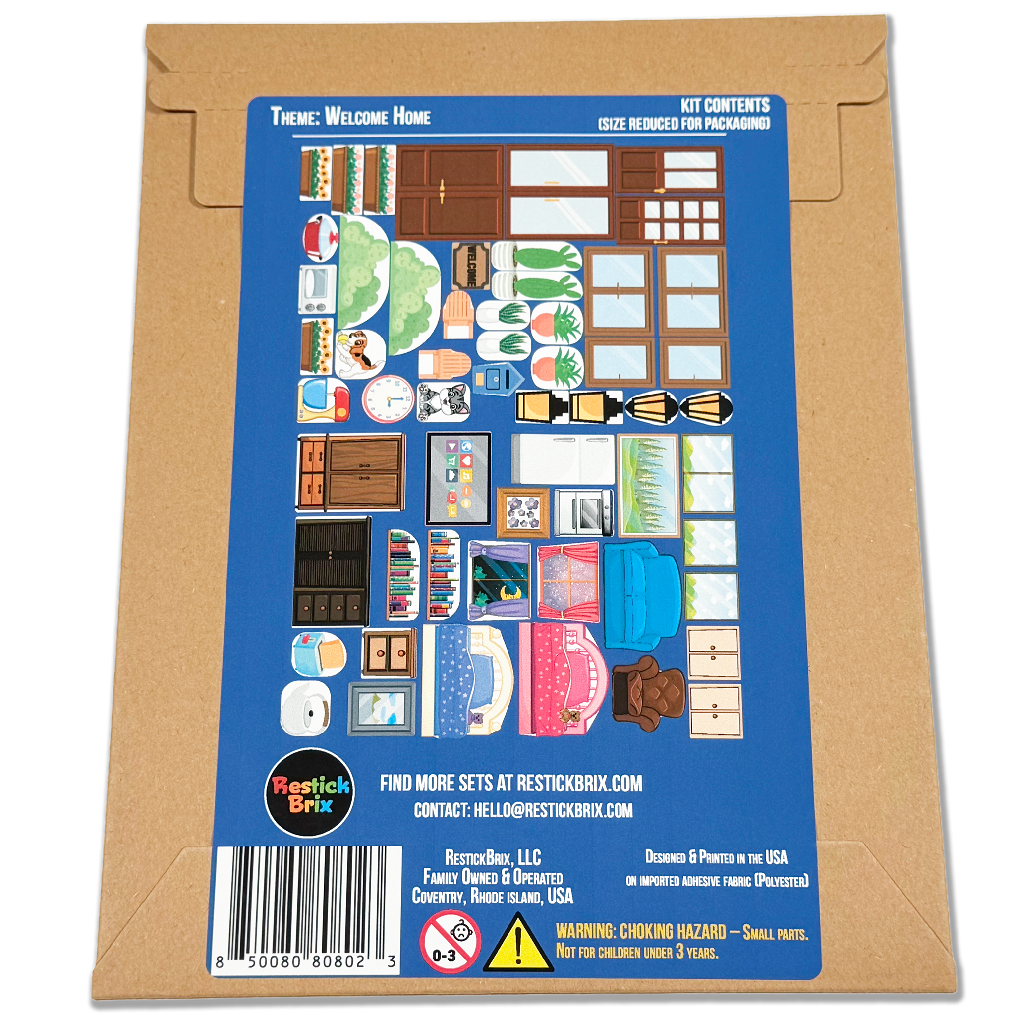 Welcome Home: Reusable Decals for Magnetic Tiles