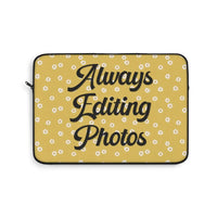 Retro Floral Laptop Sleeve: Always Editing Photos - BIG FRENCHIES