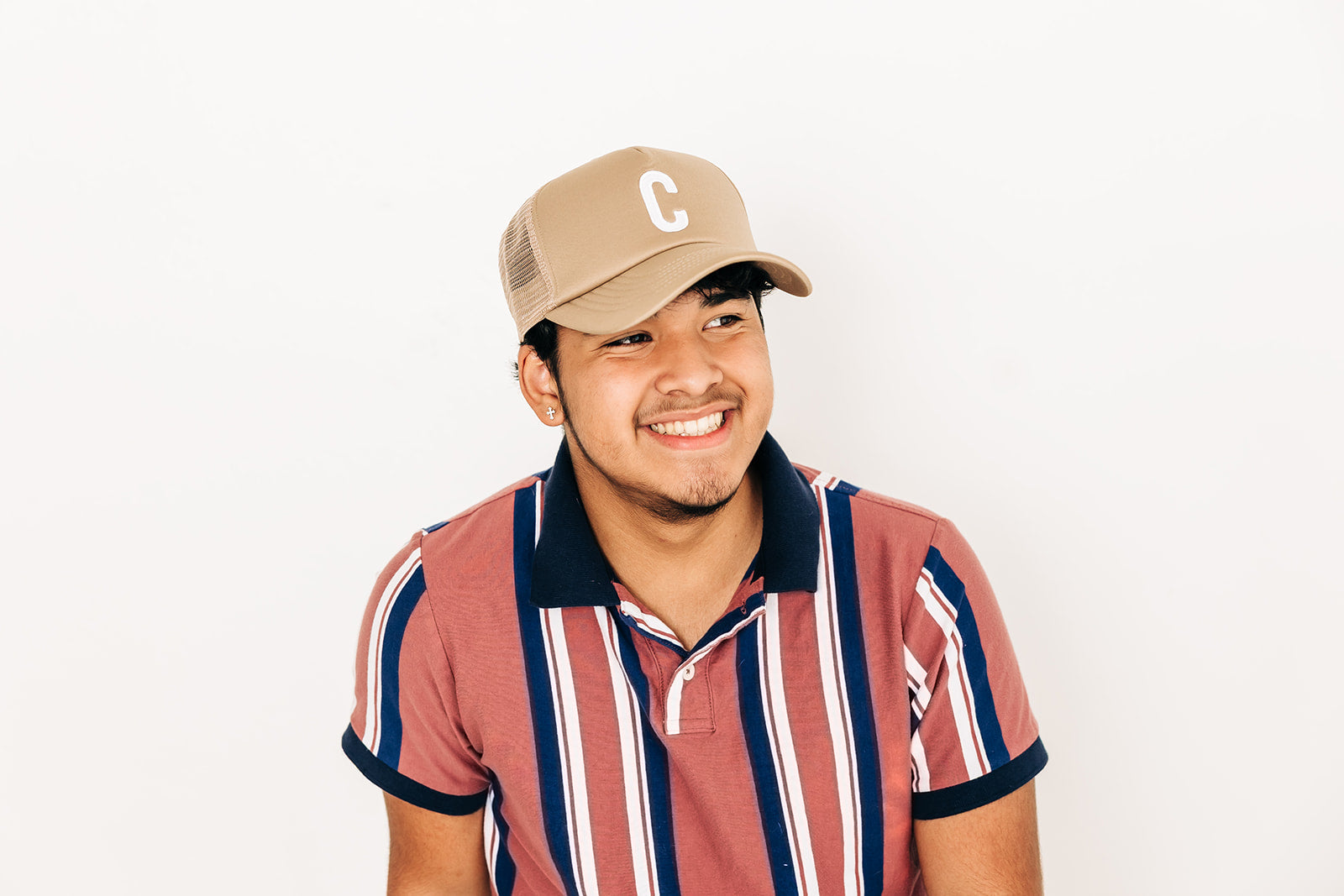 Khaki Letter Trucker Hat - BIG FRENCHIES