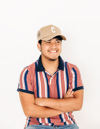 Khaki Letter Trucker Hat - BIG FRENCHIES