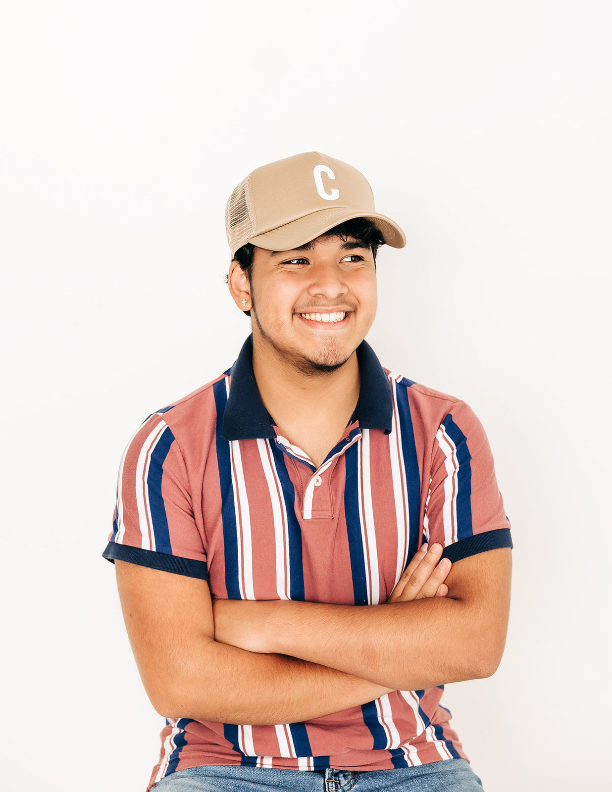 Khaki Letter Trucker Hat - BIG FRENCHIES