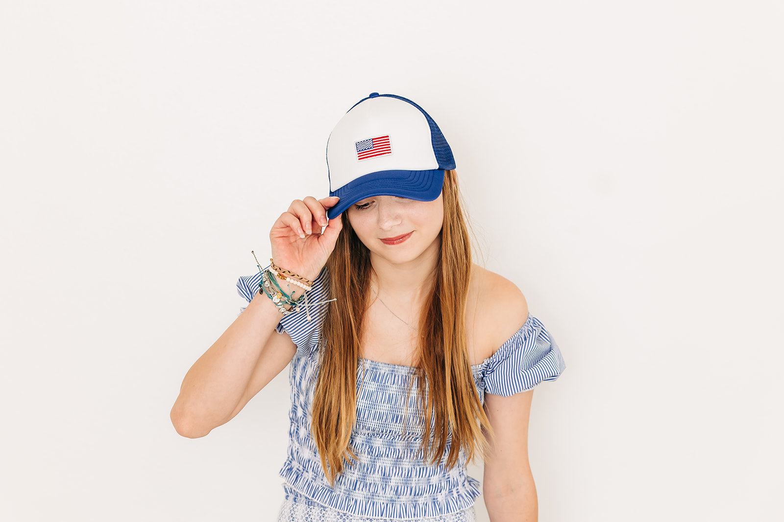 Flag Patch Trucker Hat - BIG FRENCHIES