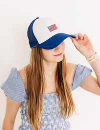 Flag Patch Trucker Hat - BIG FRENCHIES